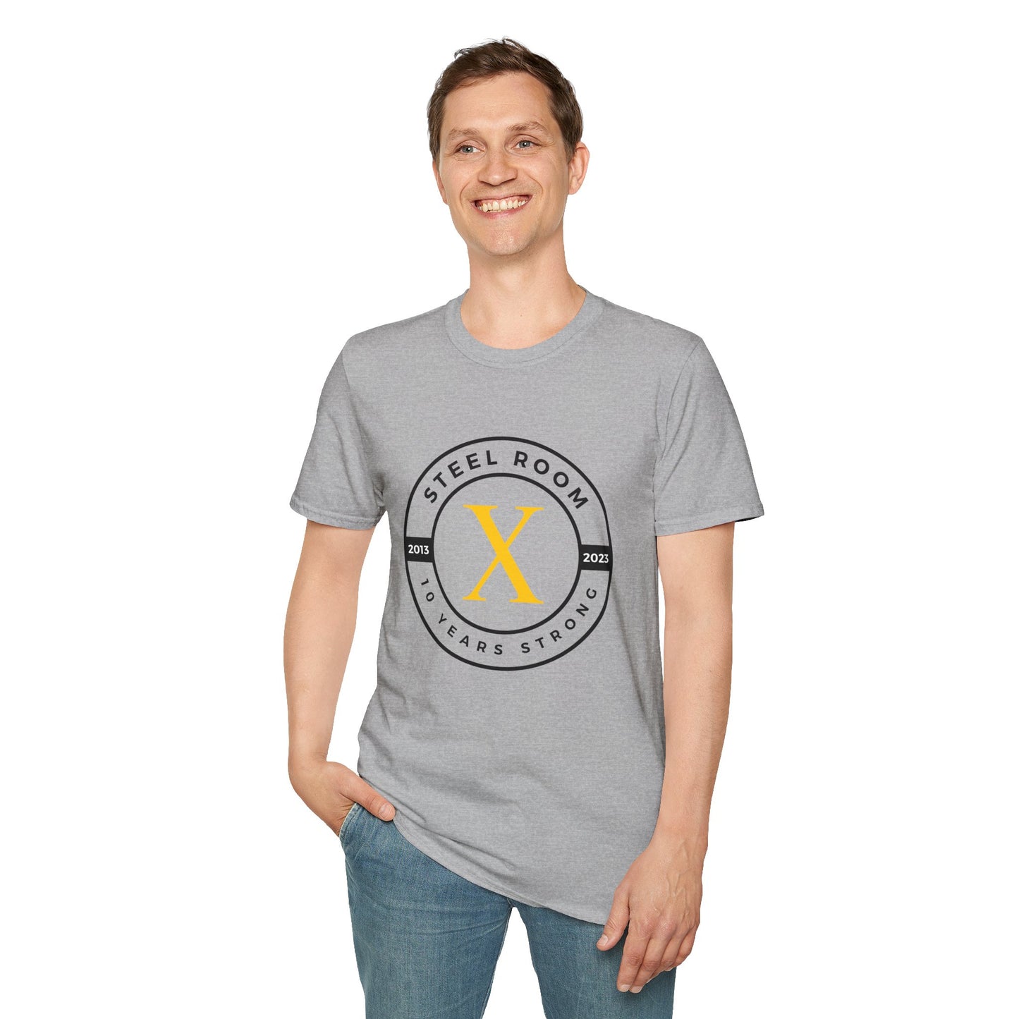 10 Year Logo - Unisex Softstyle T-Shirt