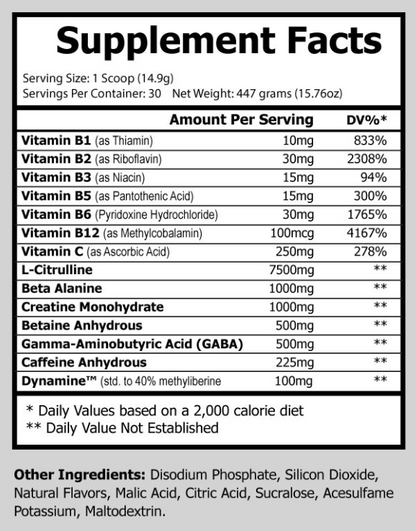 Amp PreWorkout Tropical Sunrise